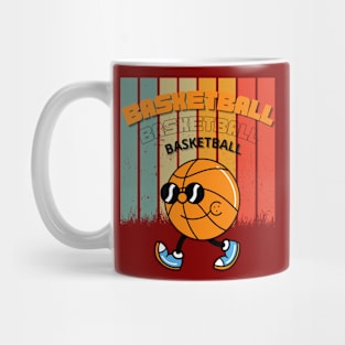 Funny Vintage Basketball Art Mug